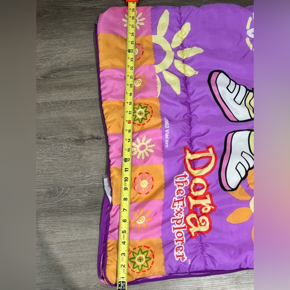 Vintage Dora The Explorer 2002 Viacom Children’s Sleeping Bag Y2K Purple 54”30” - Picture 3 of 6